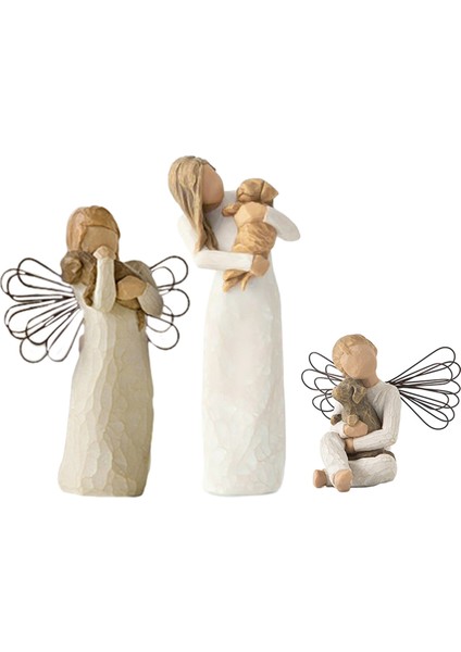 Melek Heykeli, Dostluk Duası Melek Heykeli, Köpek Kedi Anma Evcil Hayvan Kaybı Hediyesi Yaslı Evcil Hayvan Sahibi Için Anma Hediyeleri El Sanatları (Yurt Dışından) modelleri