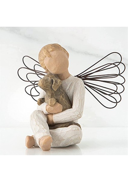 Melek Heykeli, Dostluk Duası Melek Heykeli, Köpek Kedi Anma Evcil Hayvan Kaybı Hediyesi Yaslı Evcil Hayvan Sahibi Için Anma Hediyeleri El Sanatları (Yurt Dışından) fırsatları