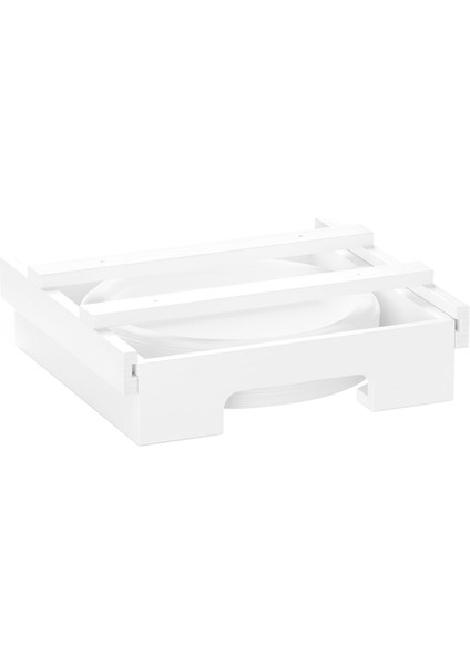 9/10-Inç Bambu Kağıt Tabak Dağıtıcısı - Mutfak Dolapları Için Dolap Altı ve Tezgah Üstü Tutucu Tabaklar Için Evrensel C (Yurt Dışından)