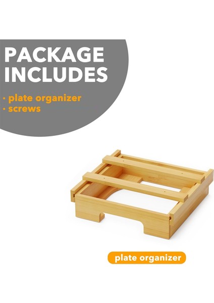 9/10-Inç Bambu Kağıt Tabak Dağıtıcısı - Mutfak Dolapları Için Dolap Altı ve Tezgah Üstü Tutucu Tabaklar Için Evrensel C (Yurt Dışından) indirimleri