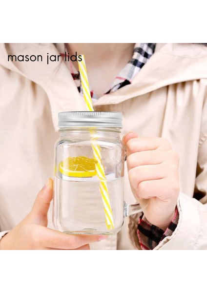 20 Parça Kavanozla Uyumlu Saman Delikli Metal Normal Ağızlı Kavanoz Kapakları (Gümüş, 2,7 Inç) (Yurt Dışından) fiyatları