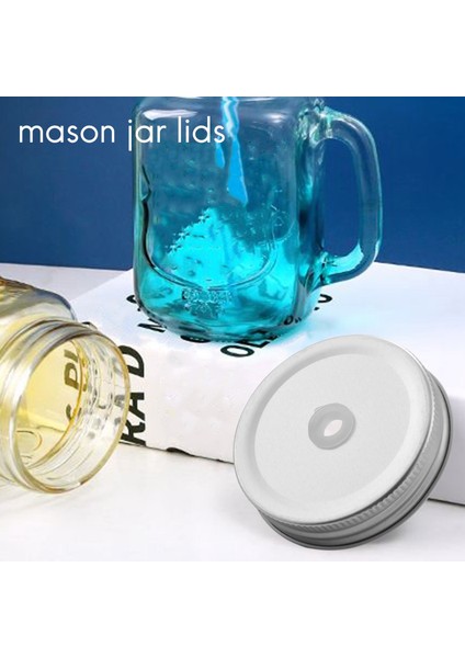 20 Parça Kavanozla Uyumlu Saman Delikli Metal Normal Ağızlı Kavanoz Kapakları (Gümüş, 2,7 Inç) (Yurt Dışından) fırsatları