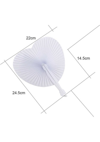 60 Adet Fan Beyaz Kağıt Yuvarlak Kalp Deco Dekorasyon Düğün Parti Hediyesi Misafirler Için Yıldönümü Düğün Bapteme Dıy Parti (Yurt Dışından) fiyatları