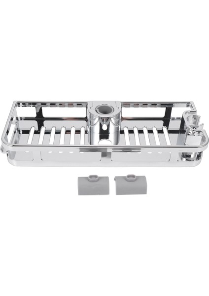 Kaldırma Duş Rafı Dikdörtgen Ayrılabilir Depolama Tepsisi Rafı Plastik Tutucu Mutfak Banyo Aksesuarları (25MM) (Yurt Dışından)