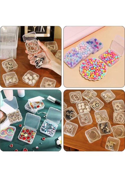 Kapaklı Küçük Saklama Kutusu Küçük Plastik Şeffaf Kutu Plastik Saklama Kabı Kutusu Küçük Öğeler Için Boş Mini Organizatör (Yurt Dışından) fırsatları