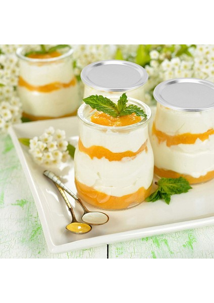 100 Adet Düzenli Ağız 70 mm Kavanoz Konserve Kapakları, Yeniden Kullanılabilir Sızdırmaz Bölünmüş Tip Gümüş Kapaklar Silikon Contalar Yüzükler (Yurt Dışından) fiyatları