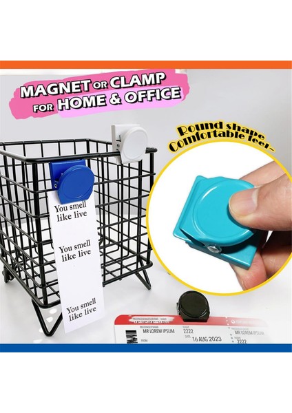 Mıknatıslı Klipsler 9 Paket Sınıf Beyaz Tahta Buzdolabı Buzdolabı Için Manyetik Klipsler, Çeşitli Renkler (Yurt Dışından) modelleri