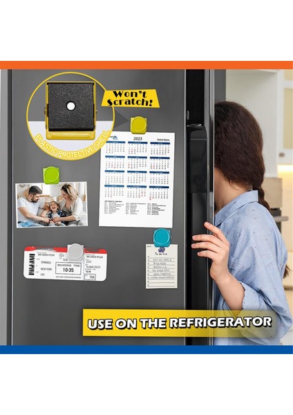 Mıknatıslı Klipsler 9 Paket Sınıf Beyaz Tahta Buzdolabı Buzdolabı Için Manyetik Klipsler, Çeşitli Renkler (Yurt Dışından) fırsatları