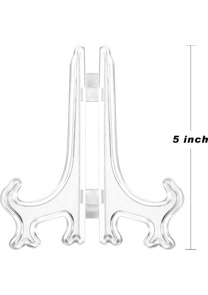 24 Parça Plastik Şövale Plaka Standları Tutucular Düğünlerde Resim Şövale, Ev Dekorasyonu (Şeffaf, 4 Inç) (Yurt Dışından) fiyatları