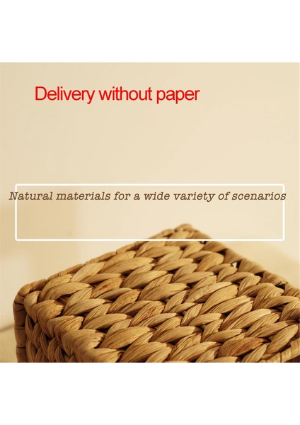 Su Sümbülü El Dokuma Mendil Kutusu Kapağı, El Yapımı Hasır Peçete Kutusu Tutucu, Masa ve Banyoda Rustik Dekoratif (Yurt Dışından) fırsatları