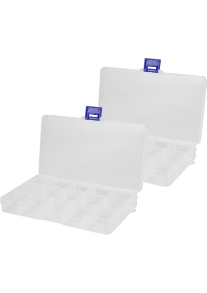 Plastik Organizatör Kutusu, Takı Mücadele Için 2 Paket Şeffaf Boncuk Organizatör Küpe Craft Boncuk (15 Izgaralar) (Yurt Dışından) fırsatları