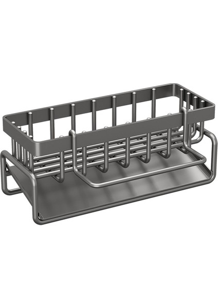 Mutfak Lavabo Rafı, Mutfak Lavabo Düzenleyici Için Süngerlik, Sünger Düzenleyici, Banyo Için Bulaşık Süngeri Tutucu Gri (Yurt Dışından)