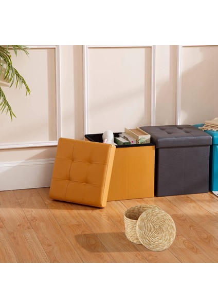 Buğday Samanı Dokuma Depolama Sepeti Depolama Sepeti Yenilikçi Sepet Rustik Doğal Kahverengi Kaplama Depolama Dekoratif Sepet (Büyük) (Yurt Dışından) fiyatları