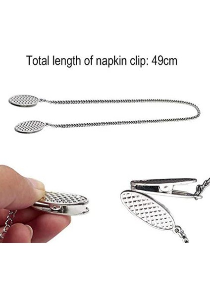 Adet Peçete Zinciri Peçete Tutucu Peçete Klipsi Zinciri Esnek Kordon Boyun Askısı Yaşlılar Yaşlı Yetişkinler Için Çocuk (Yurt Dışından) indirimleri