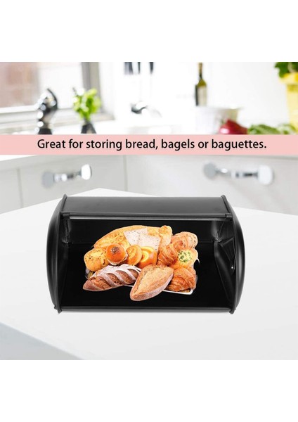 Ekmek Kutusu, Büyük Kapasiteli Metal Ekmek Kutusu, Tutucu Kutusu Konteyner Mutfak Depolama Organizatör, Depolama Organizatör 3.1-4l (Yurt Dışından) modelleri