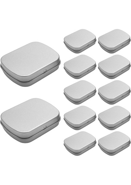 Metal Konteynerler-12 Paket Metal Teneke Kutu Mini Taşınabilir Kutu Konteynerler Çizim Pimi, Boncuk Küpe Takı Depolama (Yurt Dışından) modelleri