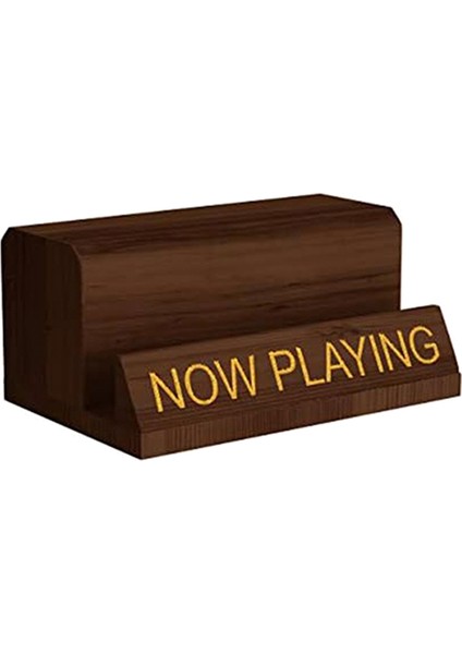 Şimdi Oynayan Vinil Kayıt Standı Vinil Kayıt Tutucu Ekran Ahşap Kayıt Depolama Albümler Için Standlar Iplik Aksesuarları (Yurt Dışından)