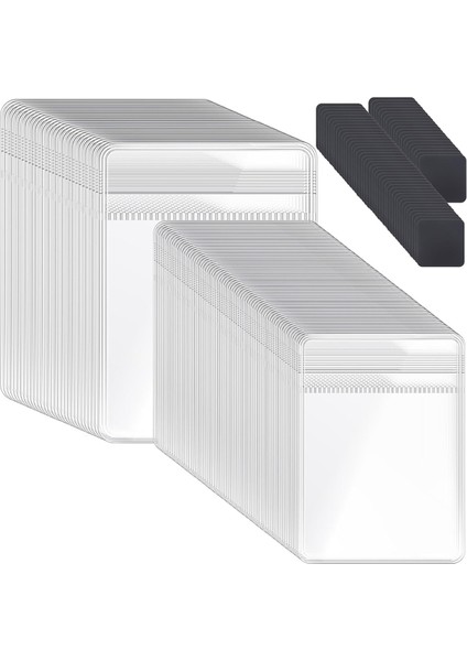 200 Adet Plastik Mücevher Çantası Setleri, 100 Saklama Çantası ve 100 Kararma Önleyici Şerit (2 Boyut) (Yurt Dışından)