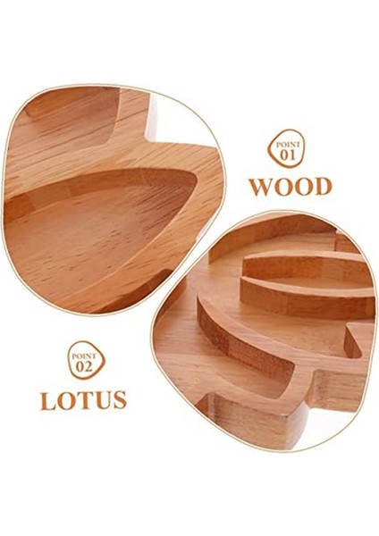 Adet Ahşap Lotus Şeklinde Kristal Sergileme Tepsisi Retro Mücevher Esansiyel Yağı Kristal Saklama Tepsisi (Yurt Dışından) fiyatları