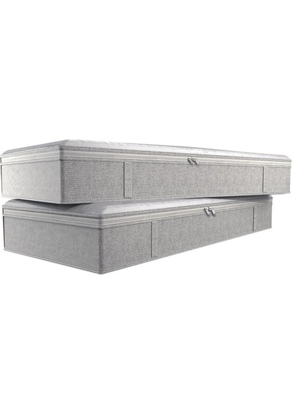 Katlanabilir Yatak Altında Çanta Büyük Yatak Altında Saklama Kutuları Kalın Nefes Alabilen Yatak Altı Giysi Saklama Torbaları Fermuarlı Organizatör (Yurt Dışından)