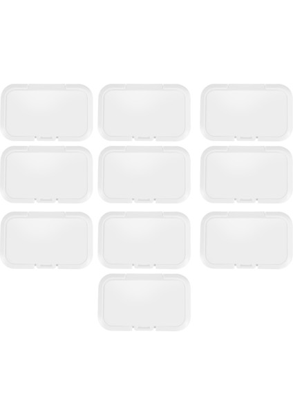 10 Adet Yeniden Kullanılabilir Bebek Mendil Kapaklı Bebek Islak Mendil Kapak Dokular Kutusu Islak Kağıt Kapak (Yurt Dışından)