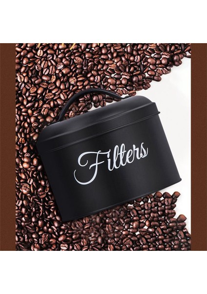 Kahve Filtresi Tutucu, Kapaklı Sepet Kahve Filtresi Saklama, Sayaç Için Yuvarlak Kahve Filtresi Kabı, Siyah (Yurt Dışından) modelleri