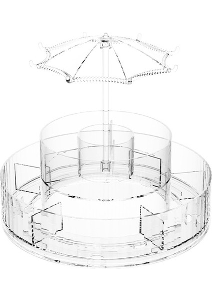 Kozmetik Saklama Kutusu Ruj Düzenleme Şeffaf Kozmetik Masaüstü Saklama Kutusu Makyaj Düzenleyici (Yurt Dışından)