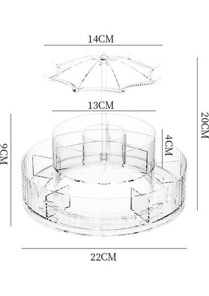 Kozmetik Saklama Kutusu Ruj Düzenleme Şeffaf Kozmetik Masaüstü Saklama Kutusu Makyaj Düzenleyici (Yurt Dışından) fiyatları