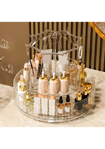 Kozmetik Saklama Kutusu Ruj Düzenleme Şeffaf Kozmetik Masaüstü Saklama Kutusu Makyaj Düzenleyici (Yurt Dışından) modelleri