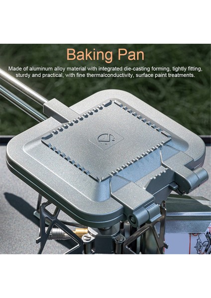 Açık Hava Sandviç Pişirme Tepsisi Çift Taraflı Sandviç Pişirme Makinesi Çok Işlevli Kamp Piknik Kahvaltı Kelepçe Tepsisi (Yurt Dışından) indirimleri