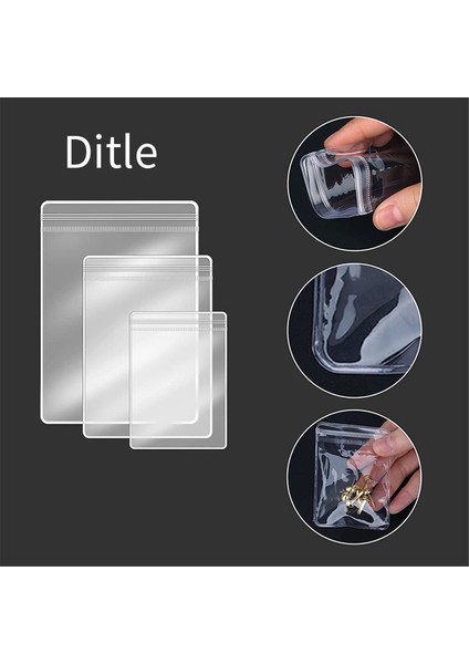 Takı Çantası Kendinden Mühürlü Plastik Fermuarlı Çanta Şeffaf Pvc Yüzükler Küpe Saklama 3,5 x 5 Inç, 2,8 x 2 Inç, 4 x 2,8 Inç (120 Adet) (Yurt Dışından) indirimleri