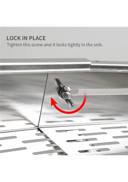 Lavabo Üstü Kevgir Süzgeç Sepeti Paslanmaz Çelik - Sebze ve Meyveleri Yıkayın, Pişmiş Makarnayı Drenaj - Uzatılabilir (Yurt Dışından) modelleri