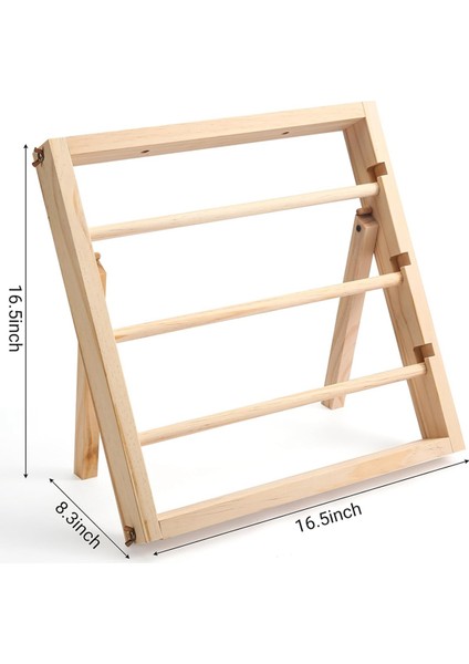 Kurdele Depolama Rafı - El Sanatları Örgü Kurdele ve Washi Bant Sanat ve El Sanatları Malzemeleri Için Ahşap Kurdele Makarası Tutucu (Yurt Dışından) fırsatları