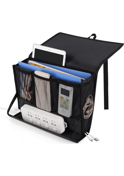 Yatak Başı Depolama Düzenleyicisi Güç Şeridi Tutucu ve Ayarlanabilir Askılar ile Yatak Askı Çantası Ev Ranza Yurt Kanepe (Yurt Dışından) fiyatları