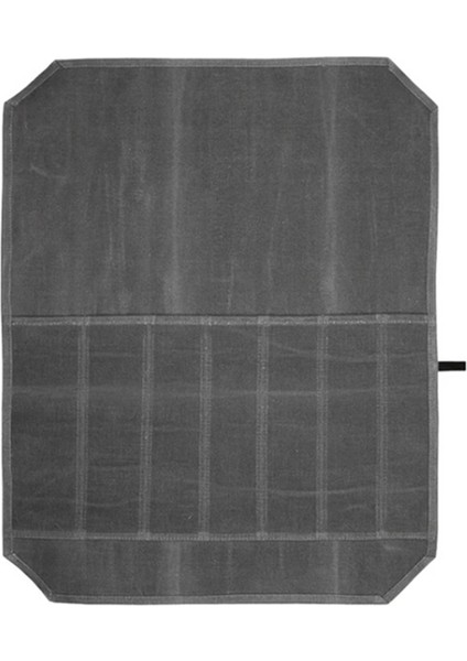 Bıçak Rulo Kasa Bıçak Tutucu Mumlu Kanvas Çatal Bıçak Takımı Koruyucu Ev Mutfak Pişirme Aracı ve Gereçleri Sarma Çanta Rulo Kese (Yurt Dışından)