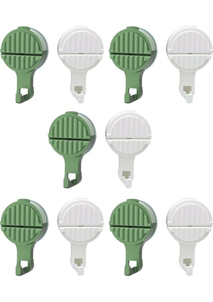 10 Adet Güçlü Vakum Vantuzlu Kancalar Duş Için Askı, Cam Kapi Pencere Noel Çelenk Askısı (Yurt Dışından)