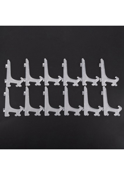 12 Adet/takım Şeffaf Plastik Şövale Plaka Tutucular Ekran Bulaşıklık Resim Çerçevesi Fotoğraf Kitabı Kaide Tutucu Ekran Standı Stander (Yurt Dışından) fiyatları