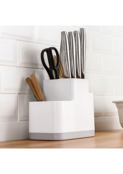 Çok Fonksiyonlu Çatal Bıçak Takımı Süzgeç ve Organizatör Bıçak Tutucu Mutfak Eşyaları Tutucu Caddy Tezgah Çubuklarını Kaşık (Yurt Dışından) indirimleri