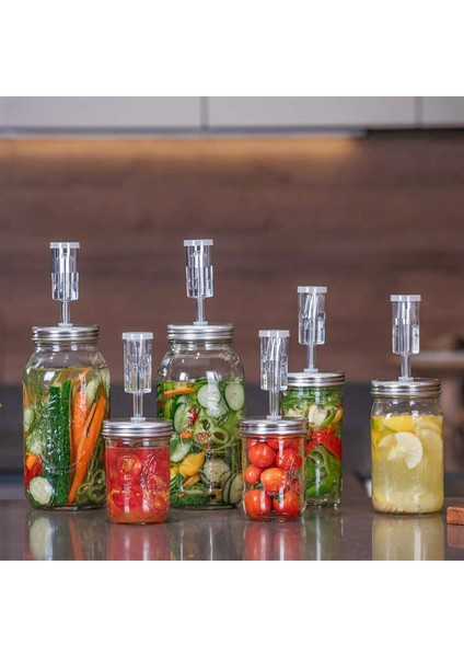 Fermantasyon Kapağı, Geniş Ağızlı Mason Kavanoz Için Fermantasyon Için Hava Kilitleri Lahana Turşusu, Turşu, Acı Sos Yapımı Için Fermantasyon Kapakları (Yurt Dışından) fırsatları