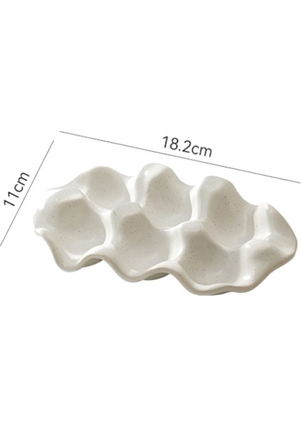 Yumurta Tepsisi Mücevher Yüzük Kolye Küpe Depolama Sergileme Plaka Değer Seramik Süsler Pozlama Iyi Şeyler Izgara Beyaz (Yurt Dışından) fırsatları