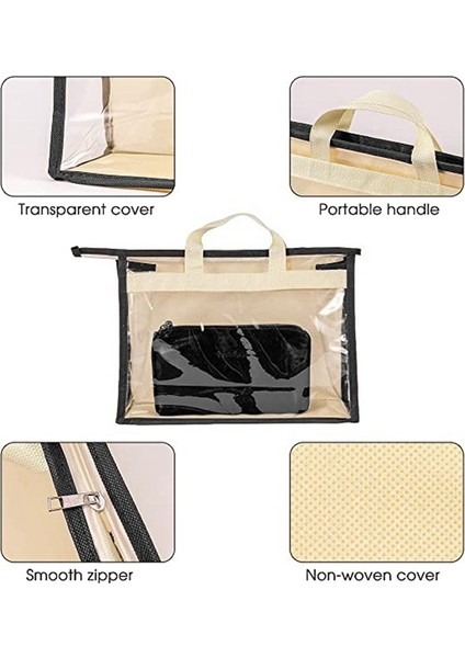 Adet Çanta Toz Torbaları Temizle Çanta Depolama Organizatör Dolap Küçükten Ekstra Büyüke Tozsuz Fermuarlı Saklama Çantası (Yurt Dışından) fırsatları