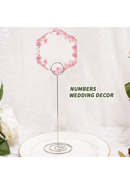 15 Paket 8.75 Inç Uzun Masa Numarası Tutucu, Yer Kartı Tutucu, Masa Resmi Tutucu, Tel Fotoğraf Tutucu Klip, Düğünler Için Menü Not Notu Standı, Ziyafetler (Yurt Dışından) fiyatları