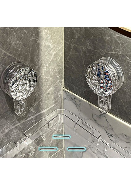 Duş Vantuz Depolama Rafı Şeffaf Akrilik Duş Rafları Duş Aksesuarları Için Glacier Water Ripple Köşe Rafı (Yurt Dışından) indirimleri