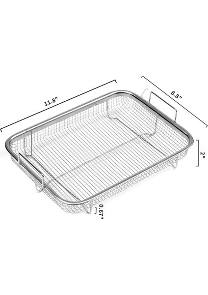 Adet Hava Fritöz Sepeti Fırın, Paslanmaz Çelik Izgara Sepeti, Yapışmaz Örgü Sepet, Hava Fritöz Tepsisi Tel Raf Sepeti (Yurt Dışından) fırsatları