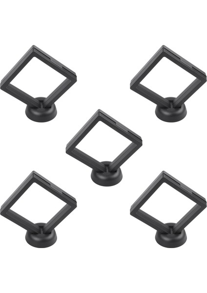 5x Kare 3D Albümler Yüzen Çerçeve Tutucu Para Kutusu Takı Vitrin Gösterisi Kılıfı, 9X9CM (Tabanlı) (Yurt Dışından)