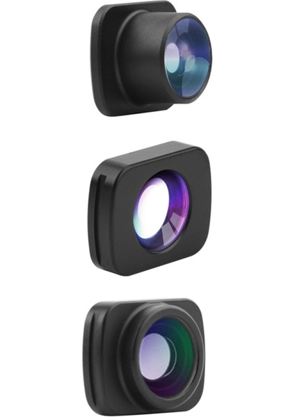 Djı Osmo Pocket/2 Vlog Pocket El Tipi Gimbal Lens Aksesuarları Için 3'ü 1 Arada Geniş Açı Makro Balık Gözü Lens Kamera Seti (Yurt Dışından)