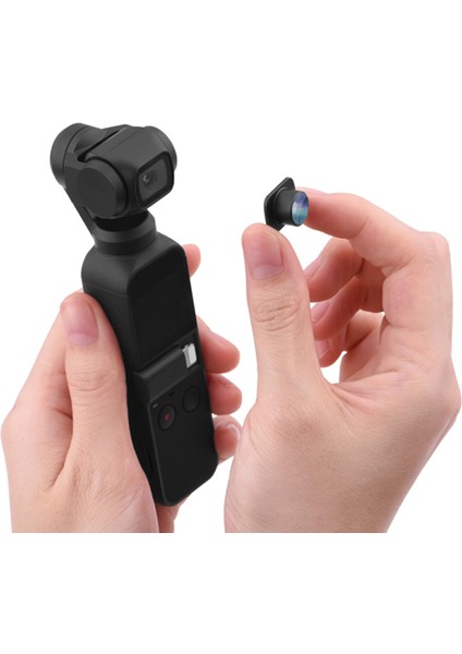 Djı Osmo Pocket/2 Vlog Pocket El Tipi Gimbal Lens Aksesuarları Için 3'ü 1 Arada Geniş Açı Makro Balık Gözü Lens Kamera Seti (Yurt Dışından) indirimleri