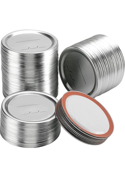 Top ve Kerr Konserve Kapakları Için 98 Sayım 70MM Normal Ağız Konserve Kapakları - Konserve Için Bölünmüş Tip Metal Kavanoz Kapakları (Yurt Dışından)