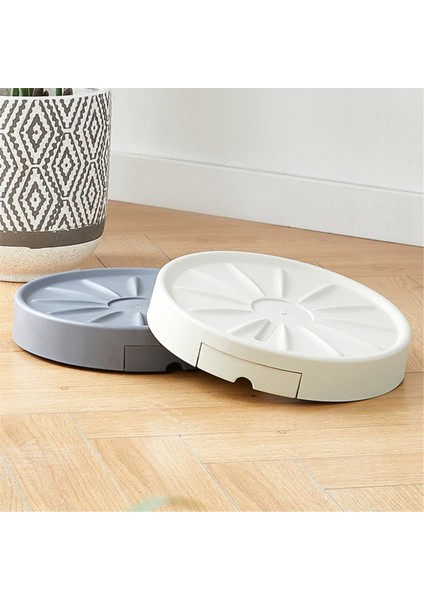 Gizli Tekerlekli Bitki Standı: Drenaj Tepsili 13 Inç Bitki Standı, Saksılar Için 360° Dönen Tekerlekler, Bitki Standları Beyaz (Yurt Dışından) fiyatları