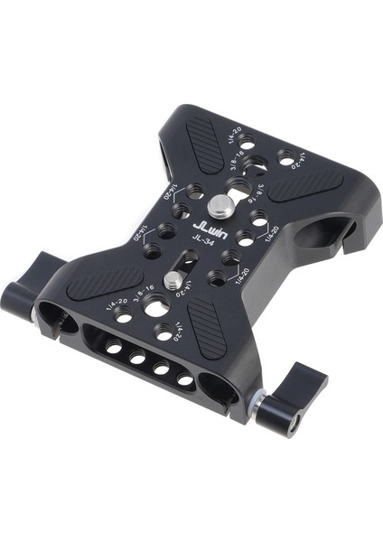 Jlwin Hızlı Çıkarma Plakası Kafalar Için Evrensel 15MM Çift Delikli Tüp Kelepçesi Kafa Aksesuar Plakası Fotoğraf Aksesuarları (Yurt Dışından)